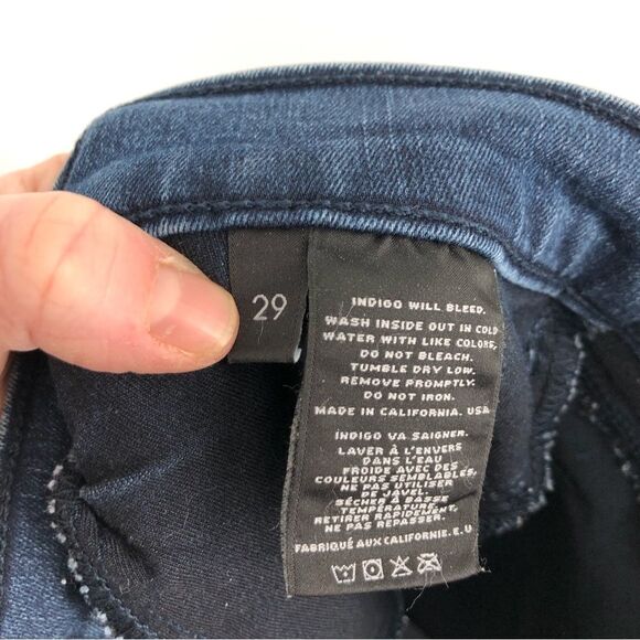 J Brand Jeans Womens 29 Tali Skinny Jeans in Blue Depth Zipper Ankle - Picture 13 of 14